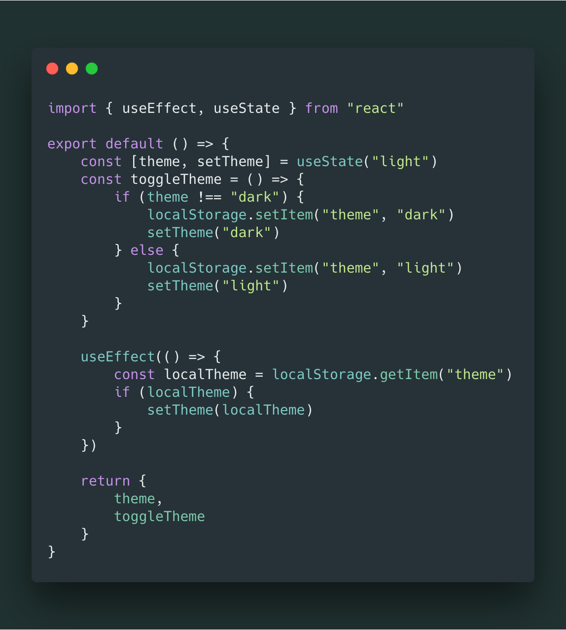 Cover Image for How To add dark mode easily with a custom React hook