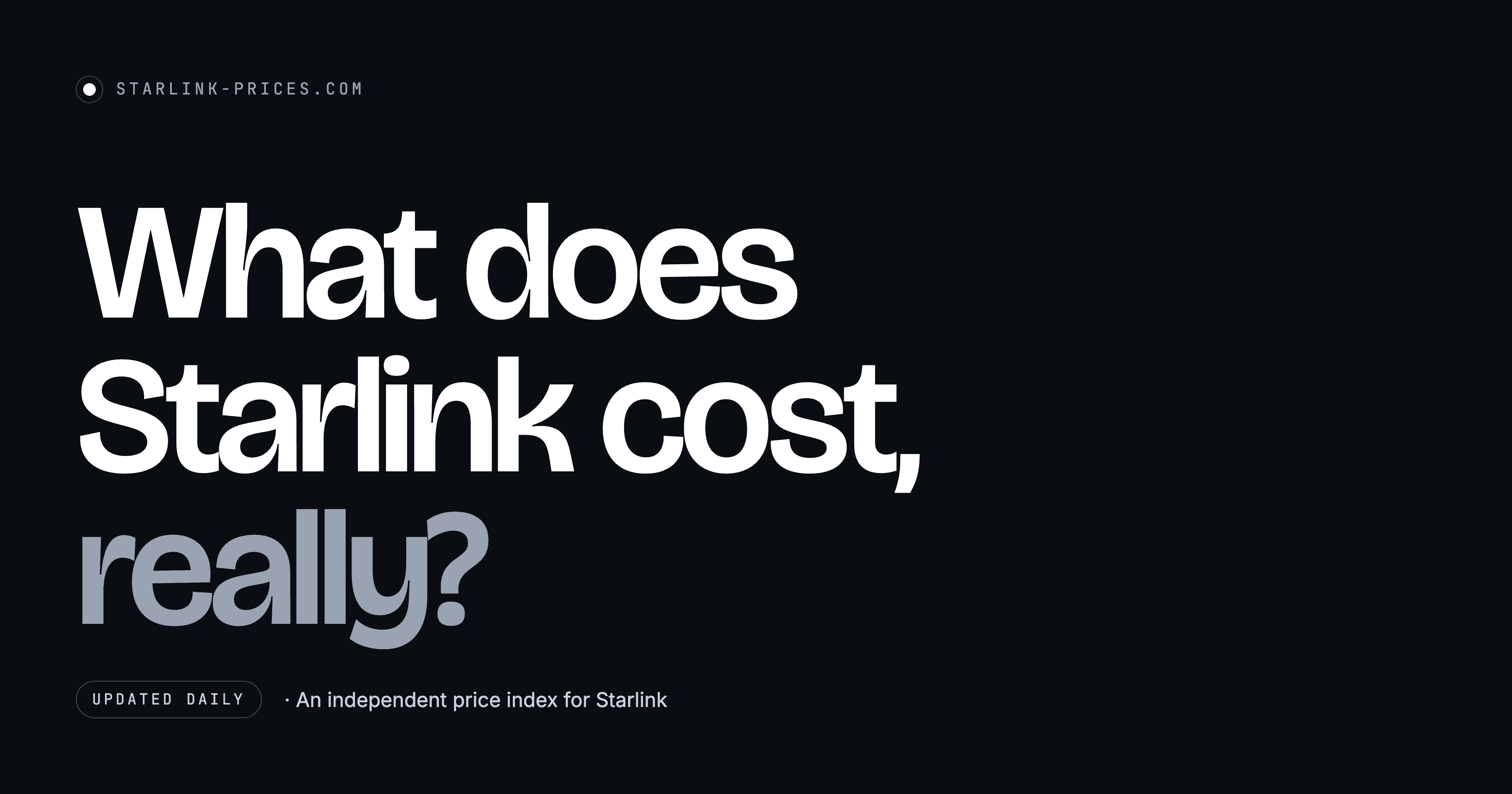 Starlink Prices
