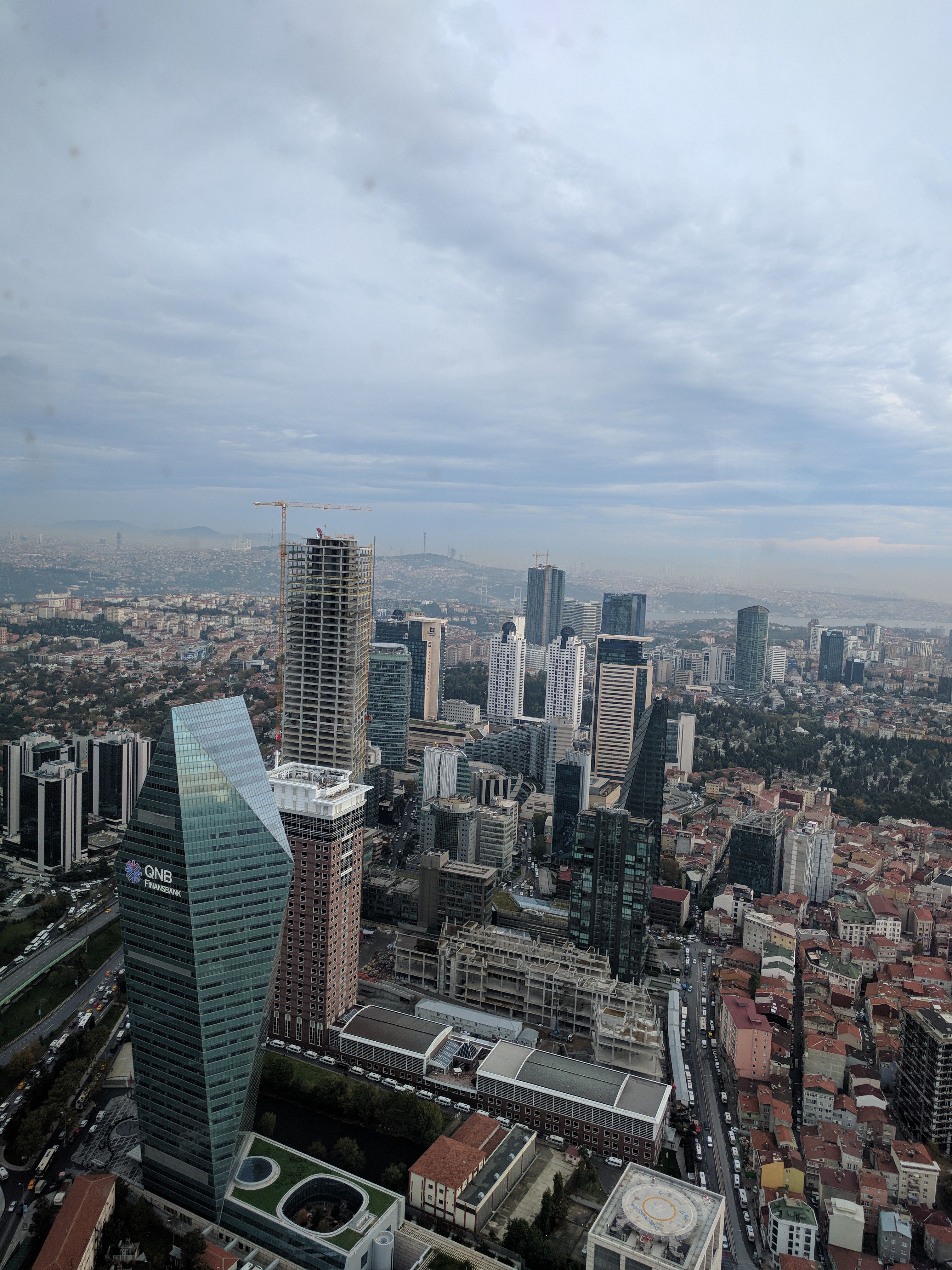 View of the city from the top